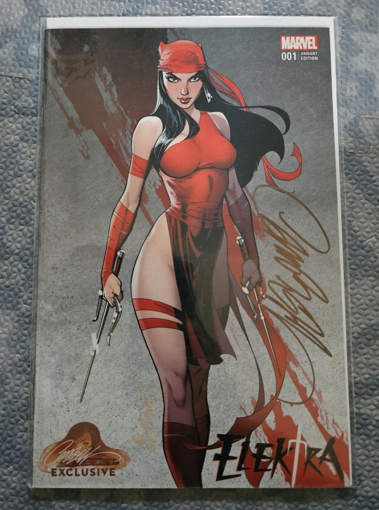 Elektra (vol.4) #1 J. Scott Campbell Exclusive signed, Boeken, Nieuw, Ophalen of Verzenden, J. Scott Campbell, Eén comic