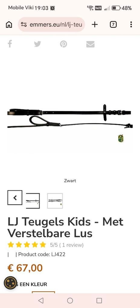 Verstelbare teugels kids, Enlèvement