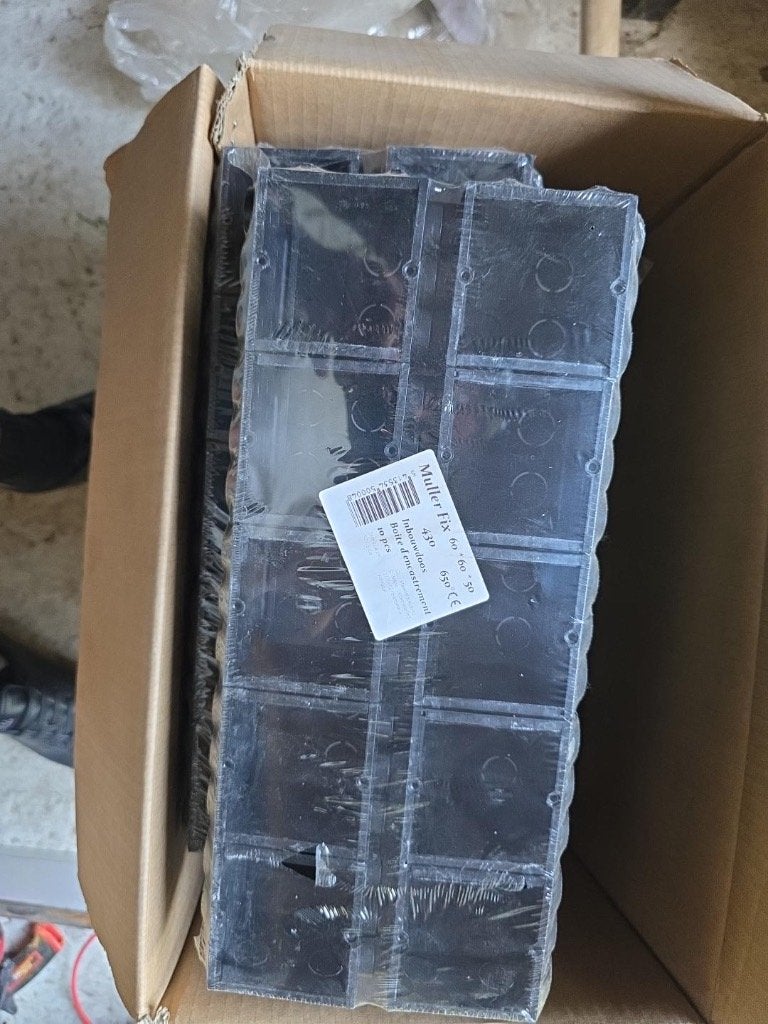 inbouwdozen elektriciteit  (130stuks), Doe-het-zelf en Bouw, Ophalen, Nieuw