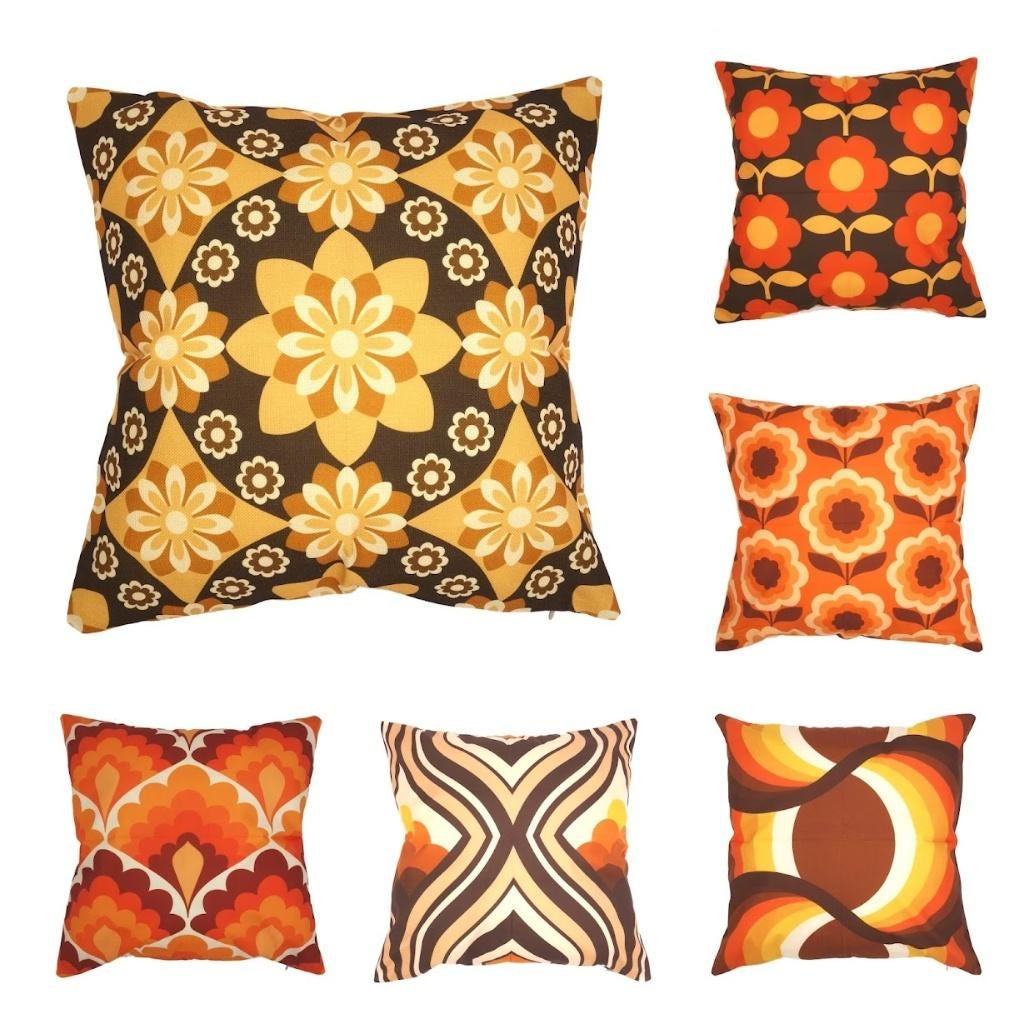 Retro vintage stijl kussenhoezen 45 x 45 cm diverse modellen, Huis en Inrichting, Woonaccessoires | Kussens, Verzenden, Nieuw