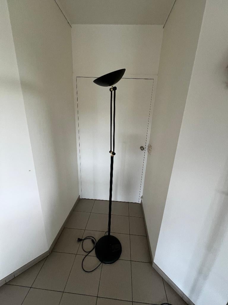 mooie plooibare staanlamp uplighter, Huis en Inrichting, Lampen | Vloerlampen, Ophalen, Gebruikt, Glas, Modern