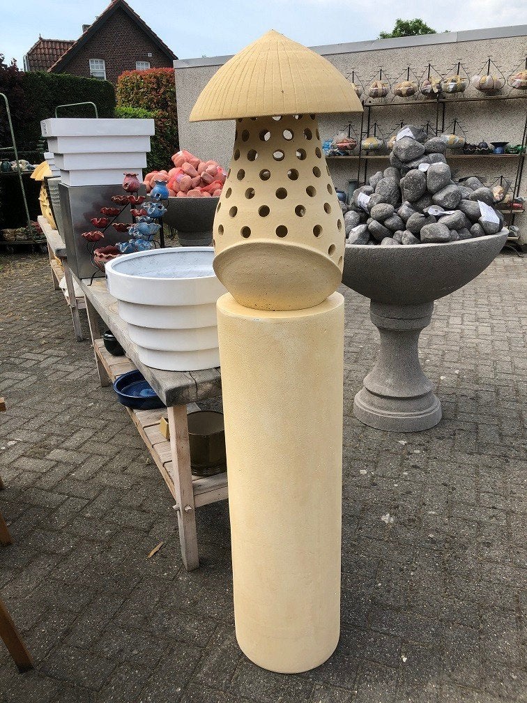 Kunststof plantenzuil zuil pilaar buitengebruik 100 cm hoog, Ophalen, Zo goed als nieuw