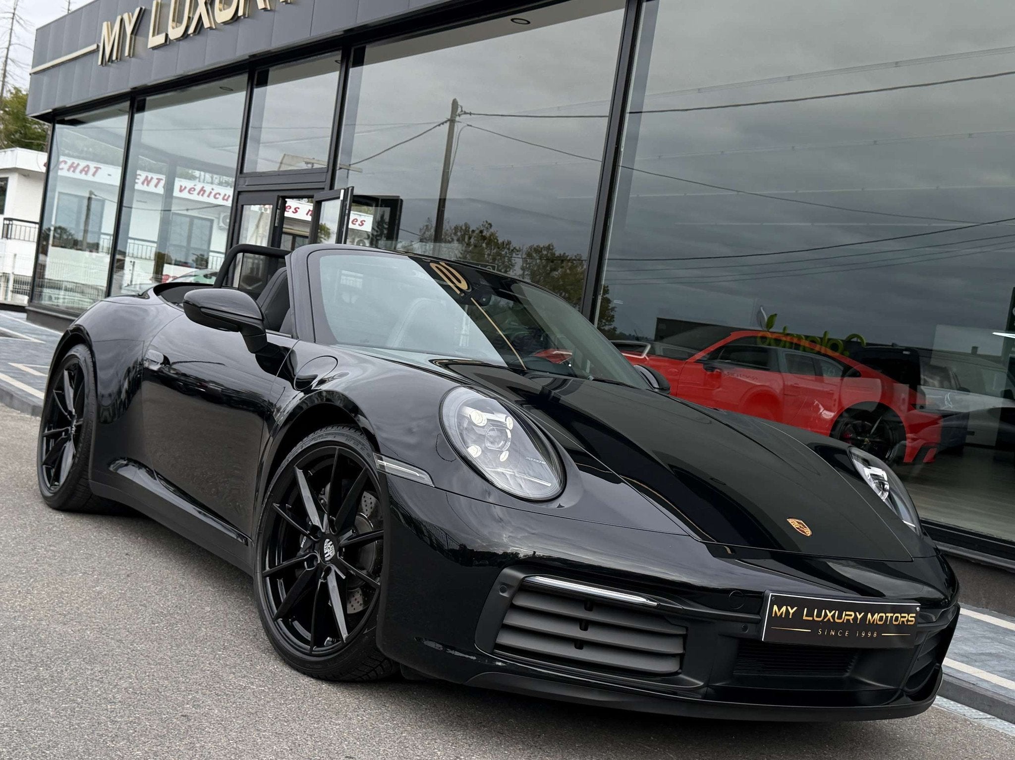 Porsche 911 Carrera 2 Cabriolet 3.0 Bi-Turbo Pdk 385 Cv Blac, Auto's, Automaat, 4 zetels, Achterwielaandrijving, Gebruikt