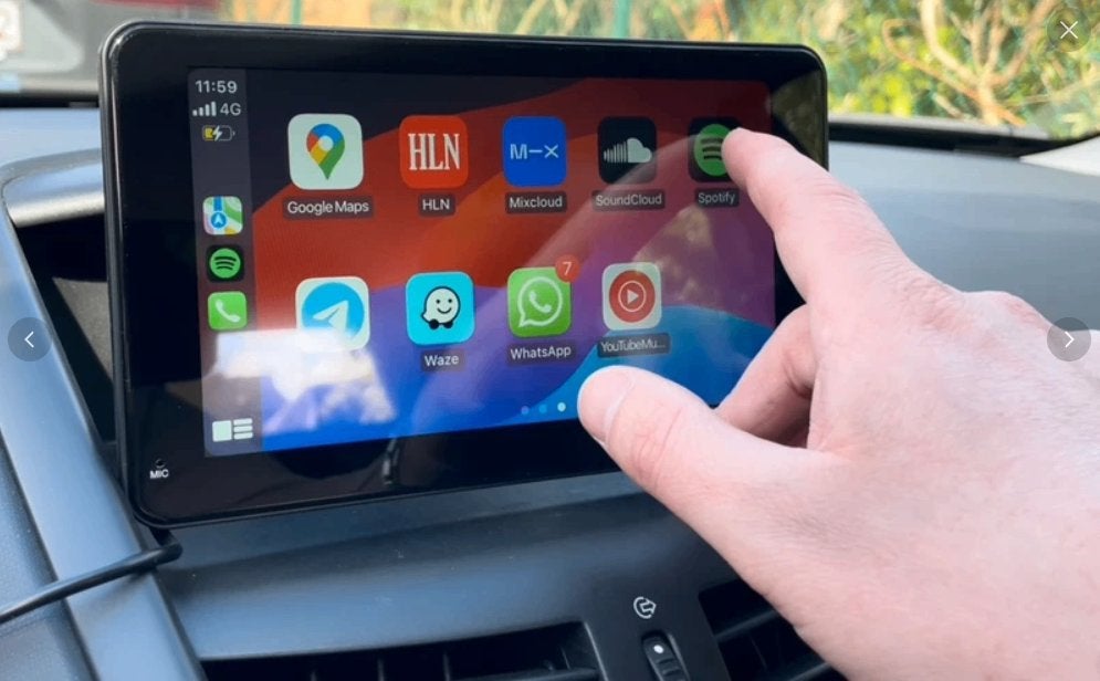Écran tactile CarPlay & Android Auto 7 pouces, Autos : Divers, Enlèvement ou Envoi, Utilisé
