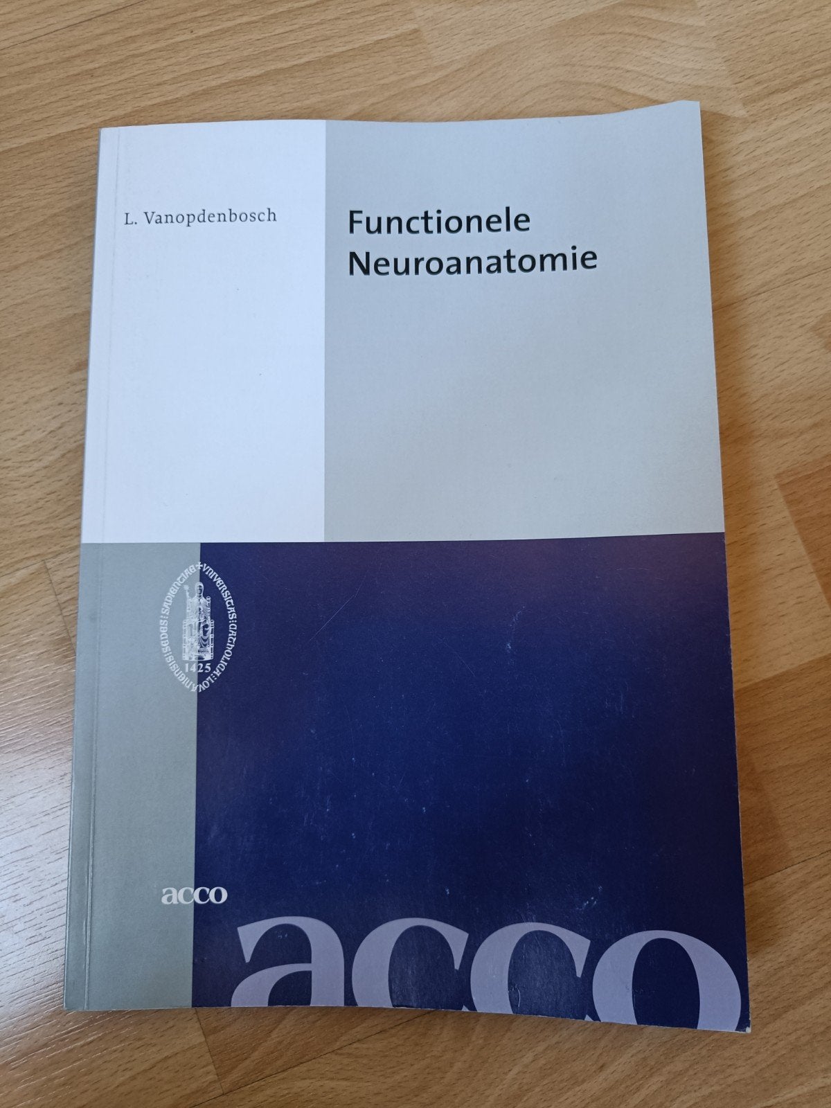 ACCO cursus - Functionele Neuroanatomie, Boeken, Ophalen of Verzenden, Ludo Vanopdenbosch
