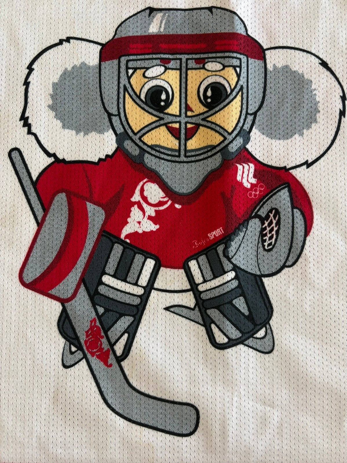 Maillot de hockey olympique russe rare 2006 Cheburashka - XL, Collections, Enlèvement ou Envoi, Comme neuf, Maillot
