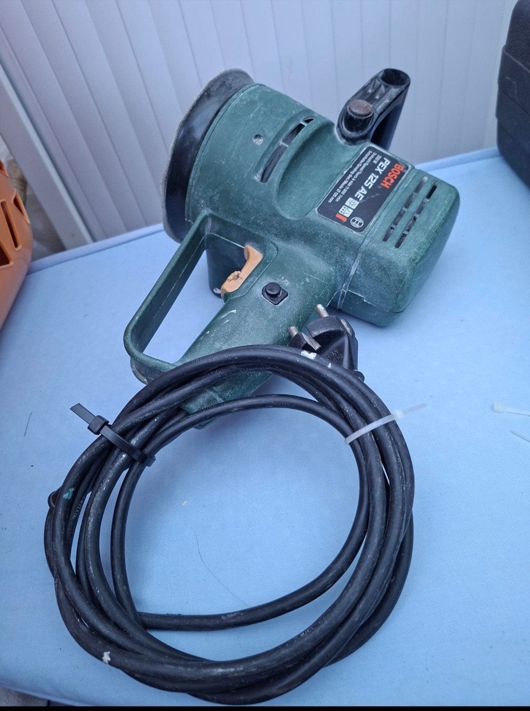 BOSCH PEX 125 cirkelschuurmachine, Ophalen, Gebruikt, Minder dan 600 watt, Excentrische schuurmachine