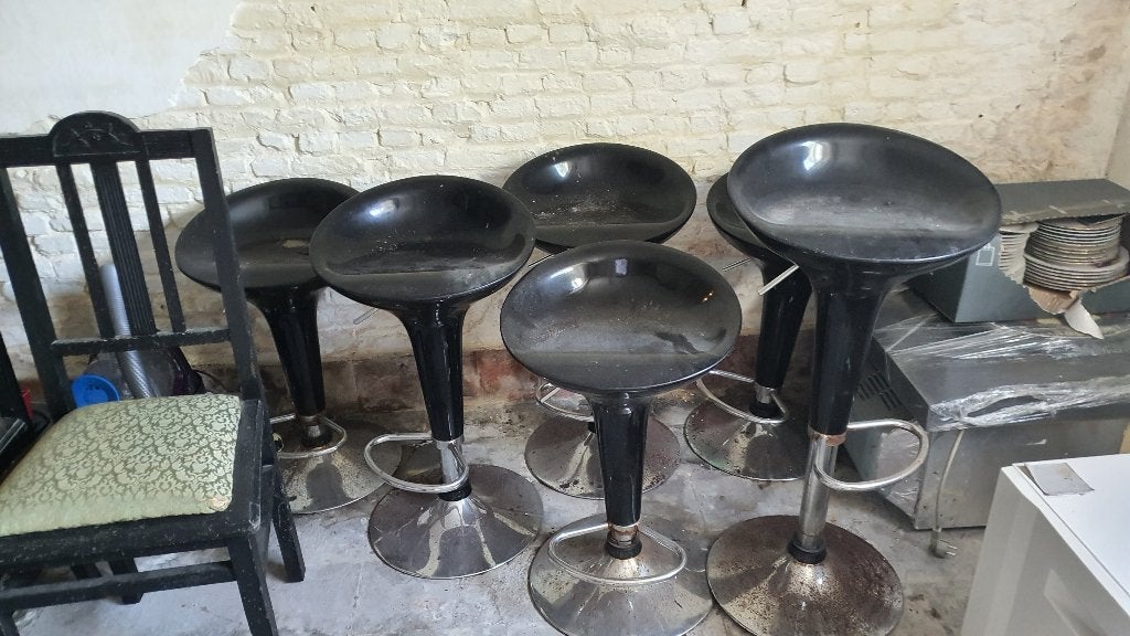 6 tabourets de bar, Synthétique, Enlèvement, 60 à 90 cm, 5 tabourets ou plus