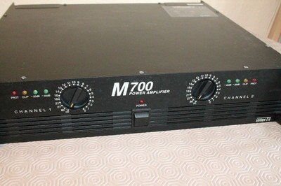audio versterker stereo 2 x 350 watt !, Zo goed als nieuw, 120 watt of meer, Stereo, Ophalen