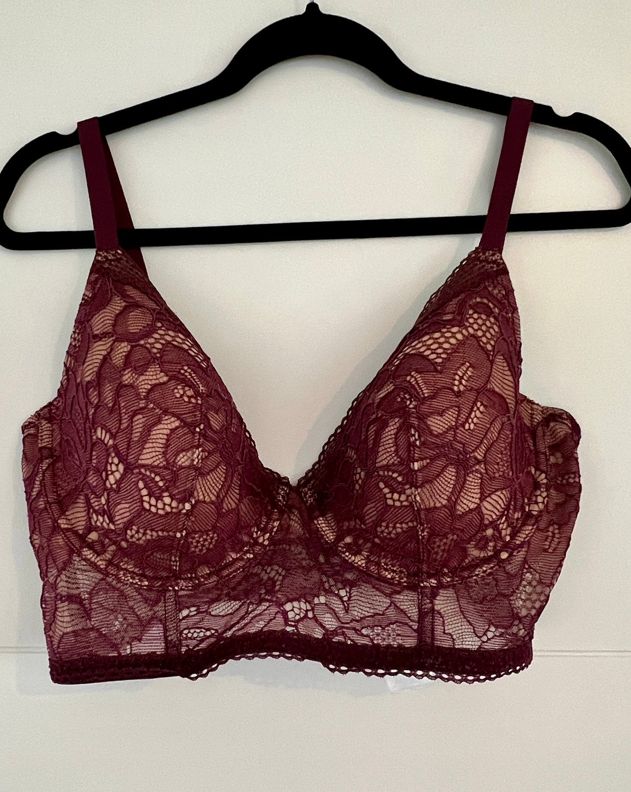 Wolford BH Nets And Roses plum-aubergine, Kleding | Dames, Ondergoed en Lingerie, Ophalen, BH