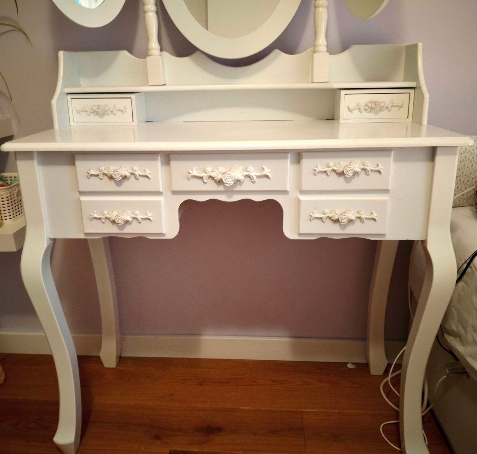 Jolie coiffeuse blanche, Ophalen, Gebruikt, 50 tot 100 cm, 100 tot 150 cm