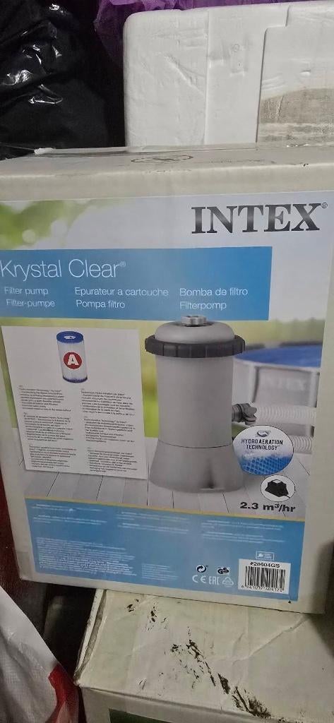 zwembad: intex pomp + zonnemat (nieuw), Ophalen, Nieuw