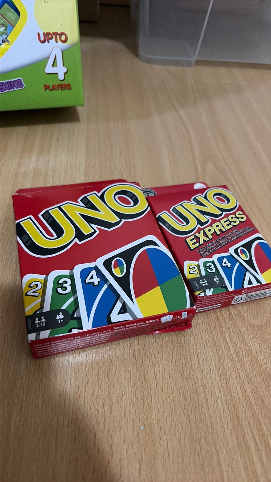 2X kaartspel uno & uno express !, Hobby en Vrije tijd, Gezelschapsspellen | Kaartspellen, Ophalen, Zo goed als nieuw
