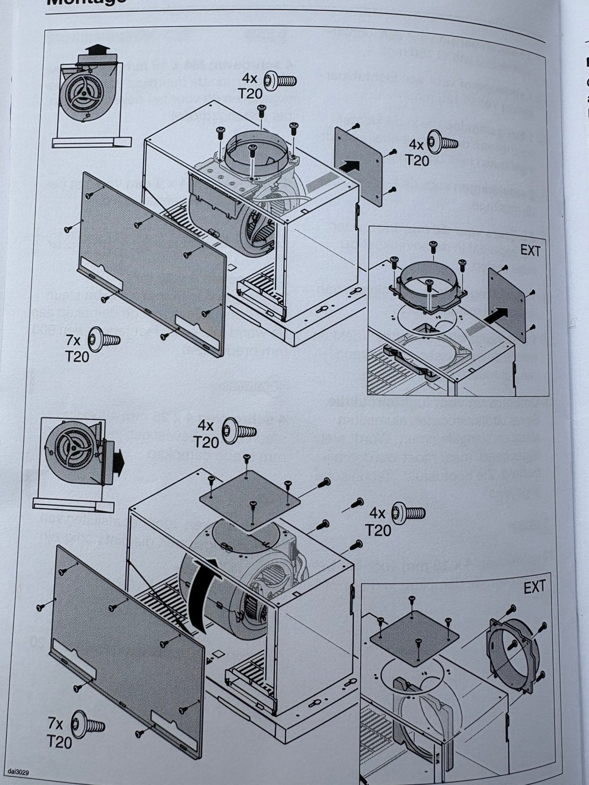 MIELE Dampkap DA 3690, Ophalen of Verzenden, Zo goed als nieuw, Inbouw