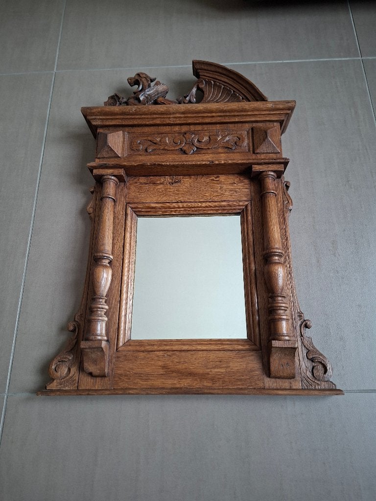 Antiek spiegeltje, Enlèvement ou Envoi, Autres formes, Moins de 50 cm, Moins de 100 cm