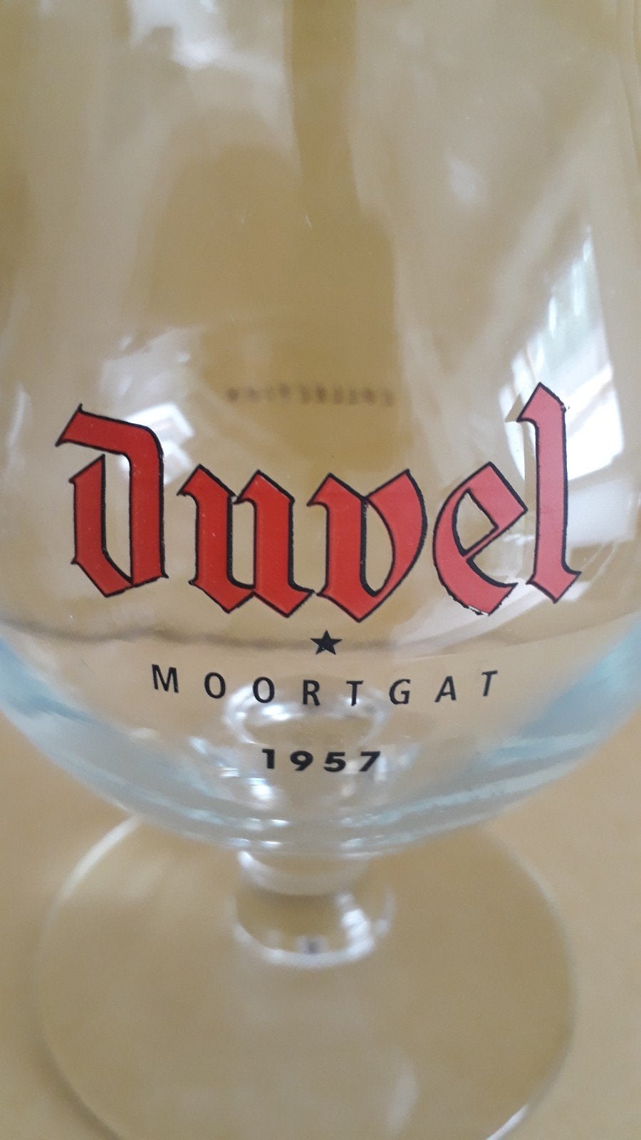 Duvelglas DUVEL Moortgat 1957, Verzamelen, Glas en Drinkglazen, Ophalen