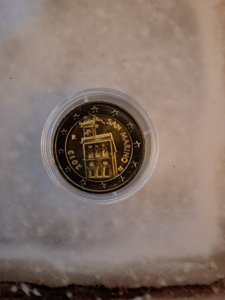 2 euromunt San Marino, Postzegels en Munten, Ophalen, San Marino, 2 euro, Losse munt