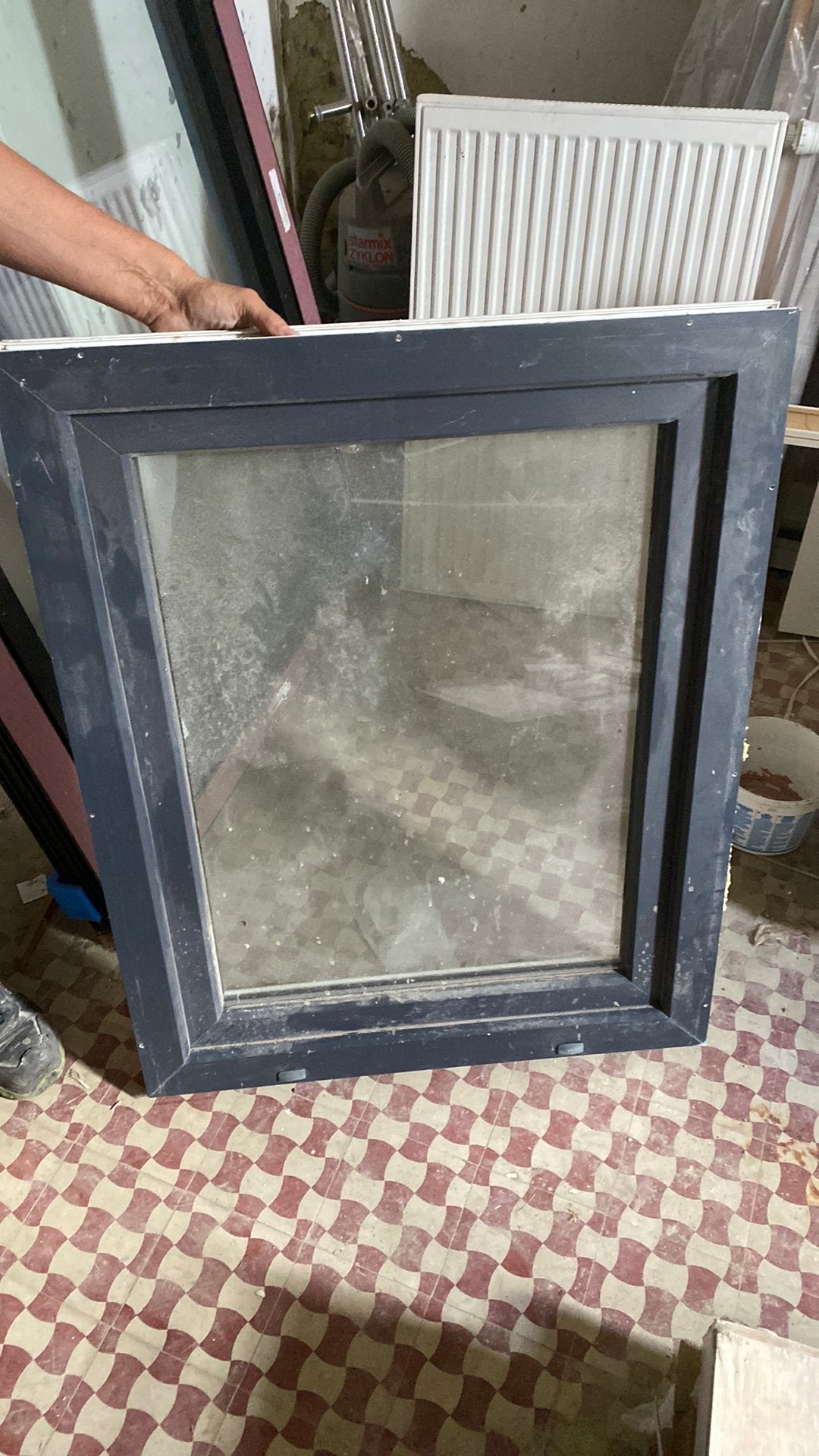 Raam pvc 98x78, Ophalen, Gebruikt, Dubbelglas