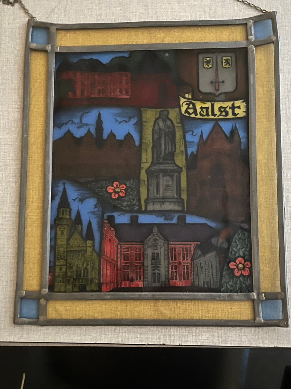 Oud glasraam Stad Aalst, Ophalen of Verzenden