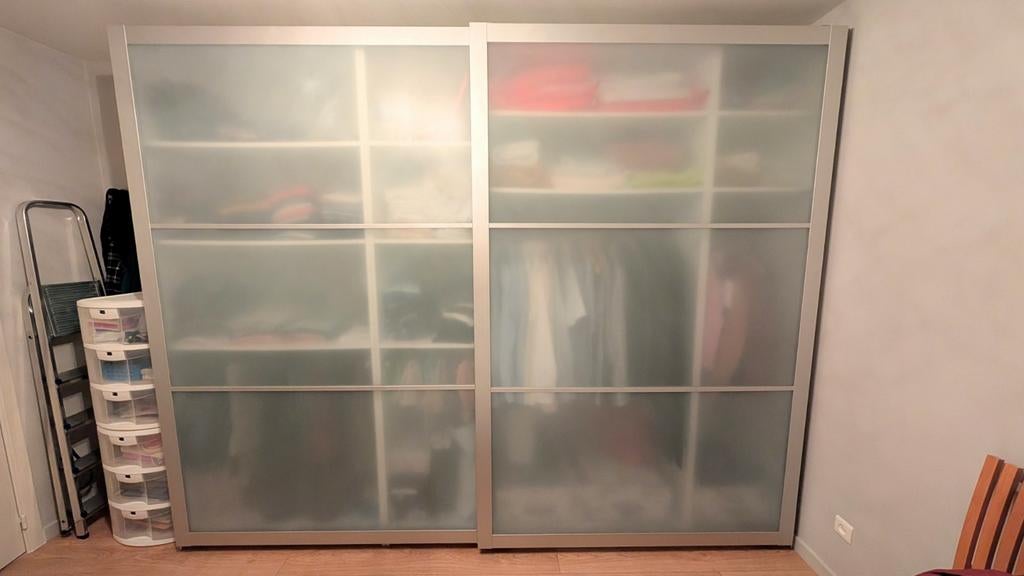 Garderobe kast met schuifdeuren, Enlèvement, Verre