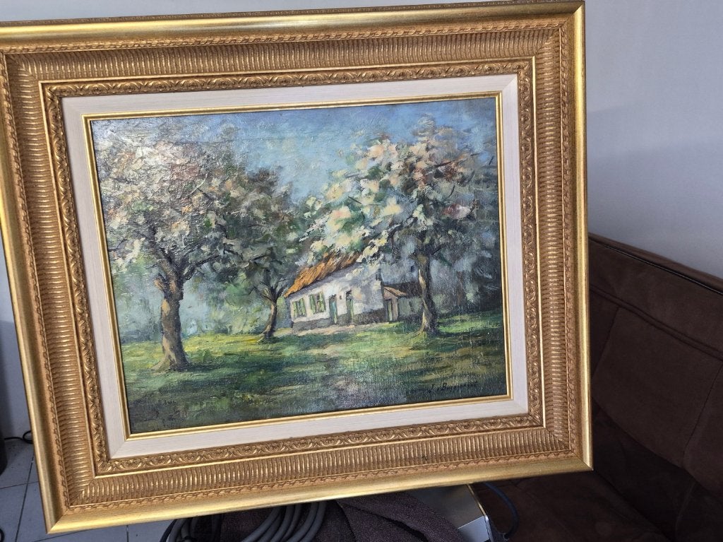 Très belle peinture, Enlèvement ou Envoi, Peinture acrylique, Signé, Paysage