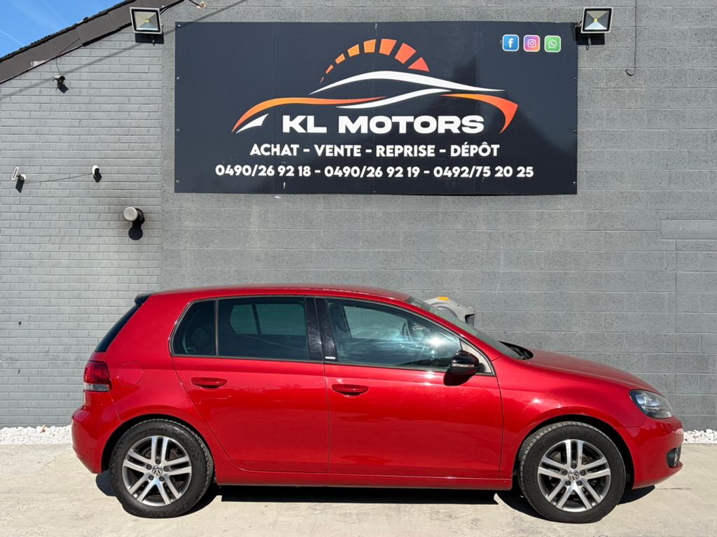 VW GOLF 6 ÉDITION STYLE 1.2 TSI ESSENCE 152 000KM CARPASS, Autos, Rouge, Euro 5, Achat, Entreprise