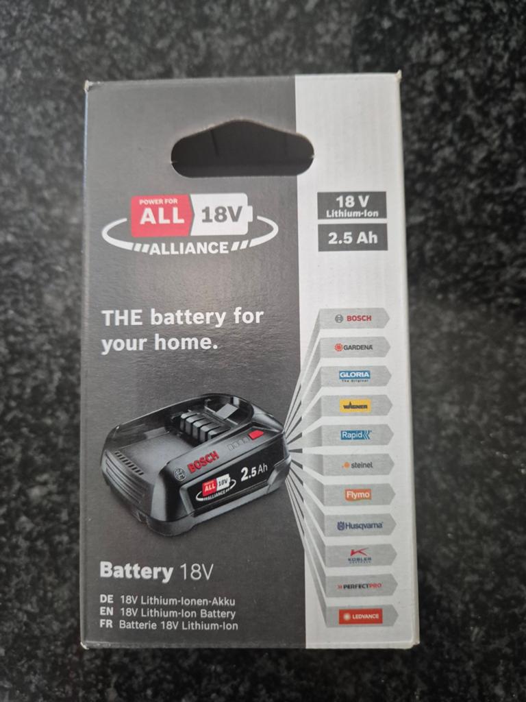 Bosch 2.5Ah 18V batterij, Ophalen of Verzenden
