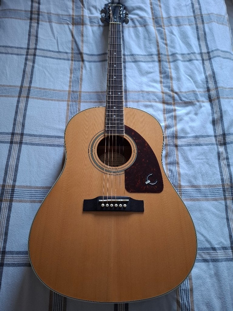 Akoestische Epiphone AJ-220S/N + draagtas, Ophalen, Zo goed als nieuw