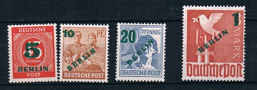 Berlin: Michel 64/67 postfris, Ophalen of Verzenden, Overige periodes, Postfris