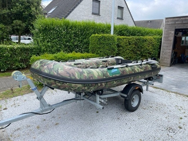 Zodiac Benethboat Camouflage met Yamaha 4pk en trailer, Watersport en Boten, Ophalen, Aluminium, 4 pk, Yamaha