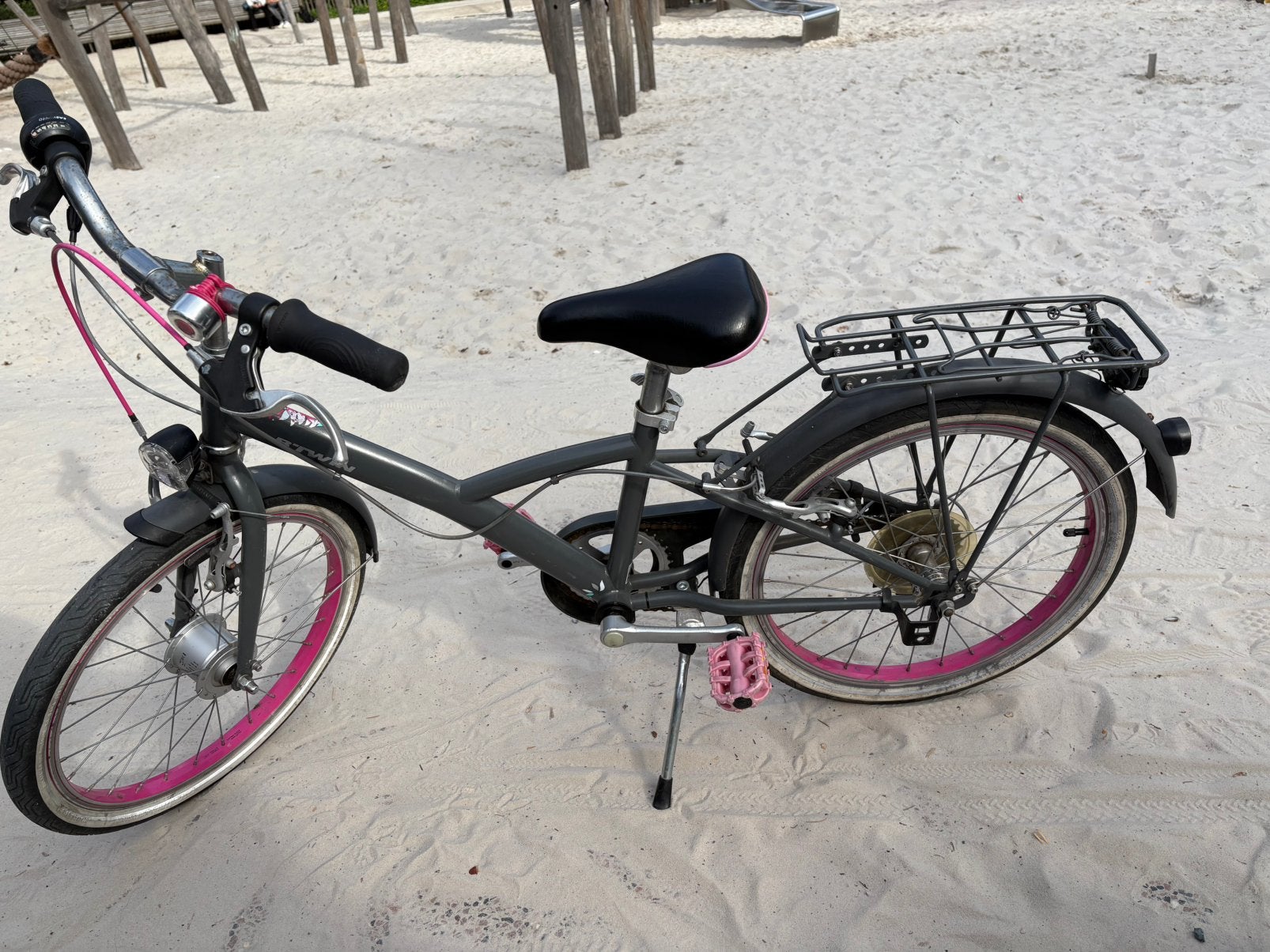 Meisjes fiets vanaf 7 jaar, Enlèvement, Utilisé, Frein sur jante, 20 pouces ou plus