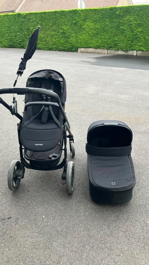 Wandelwagen maxi-cosi, Ophalen, Zo goed als nieuw, Combiwagen, Met reiswieg