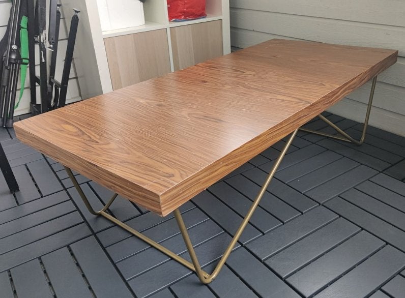 Vintage Ikea Salontafel, Ophalen, Gebruikt, 100 tot 150 cm, Zweeds