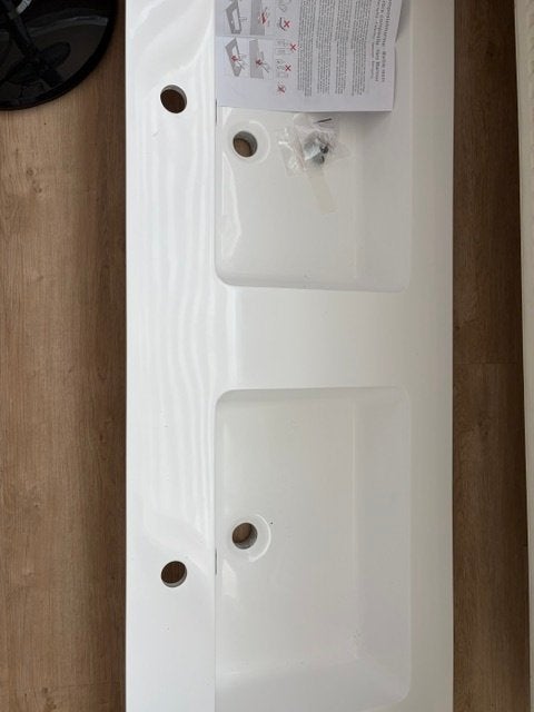 Lavabo double (prix neuf mal commandé EURO - 330,77), Enlèvement, Neuf