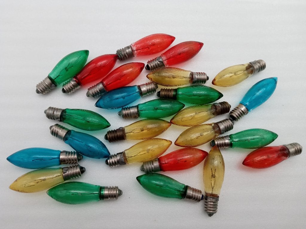 Gekleurde vintage kerstlampjes - 14V, Ophalen of Verzenden, Gebruikt