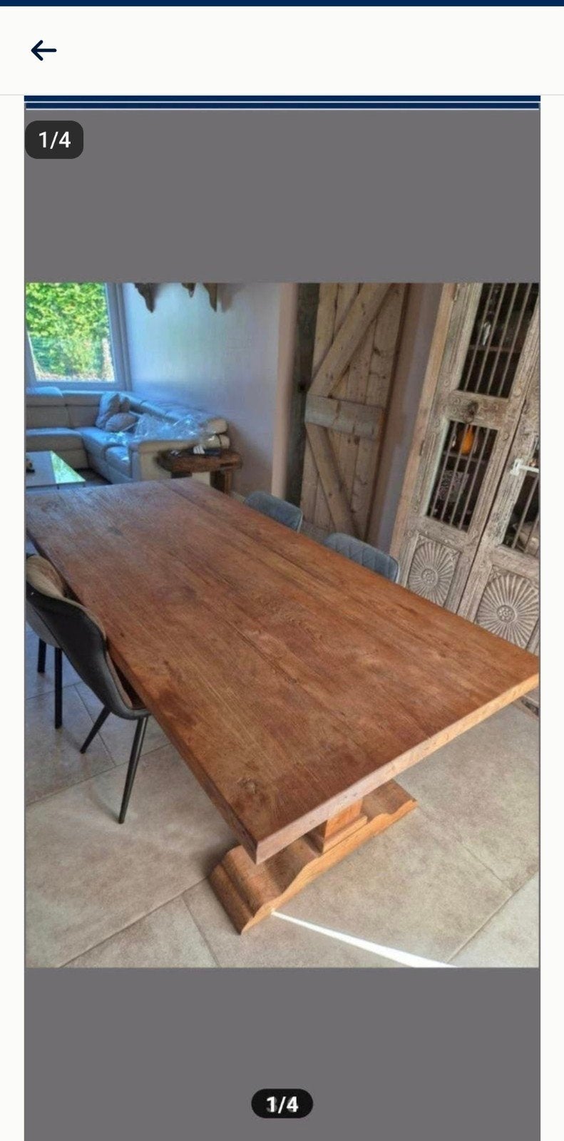 Kloostertafel, Ophalen