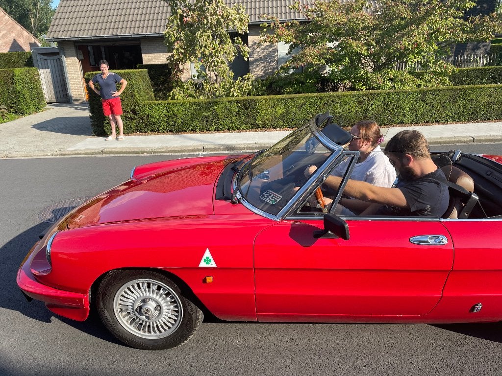 Alfa Spider, Autos, Alfa Romeo, Rouge, Cabriolet, Boîte manuelle, Spider