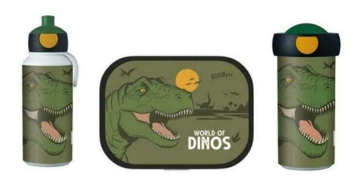 Dinosaurus Lunchbox, schoolbeker, pop-up beker - Mepal, Kinderen en Baby's, Ophalen of Verzenden, Nieuw
