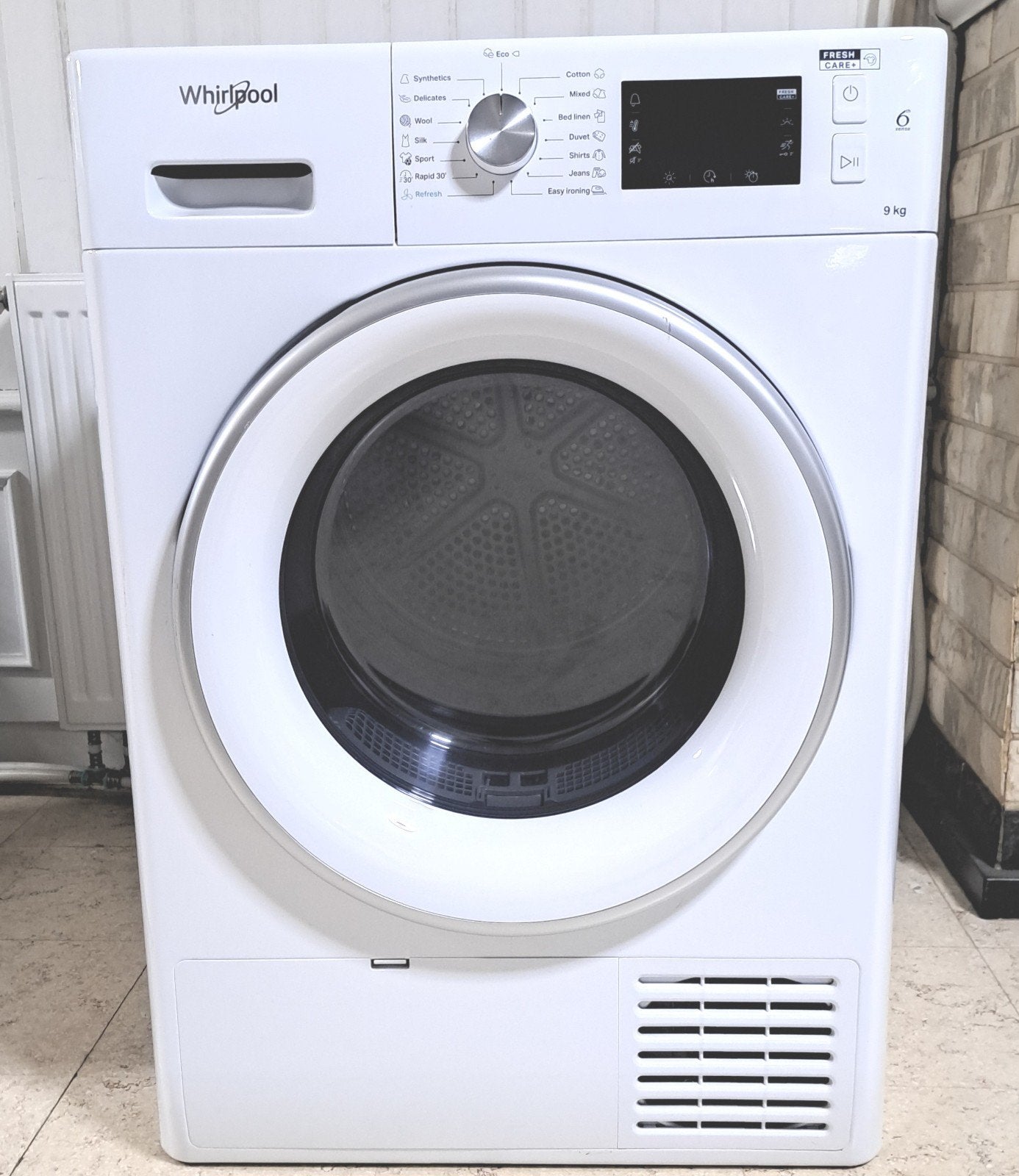 droogkast whirlpool condens, Elektronische apparatuur, Ophalen, Anti-kreukfase, 8 tot 10 kg, Zo goed als nieuw