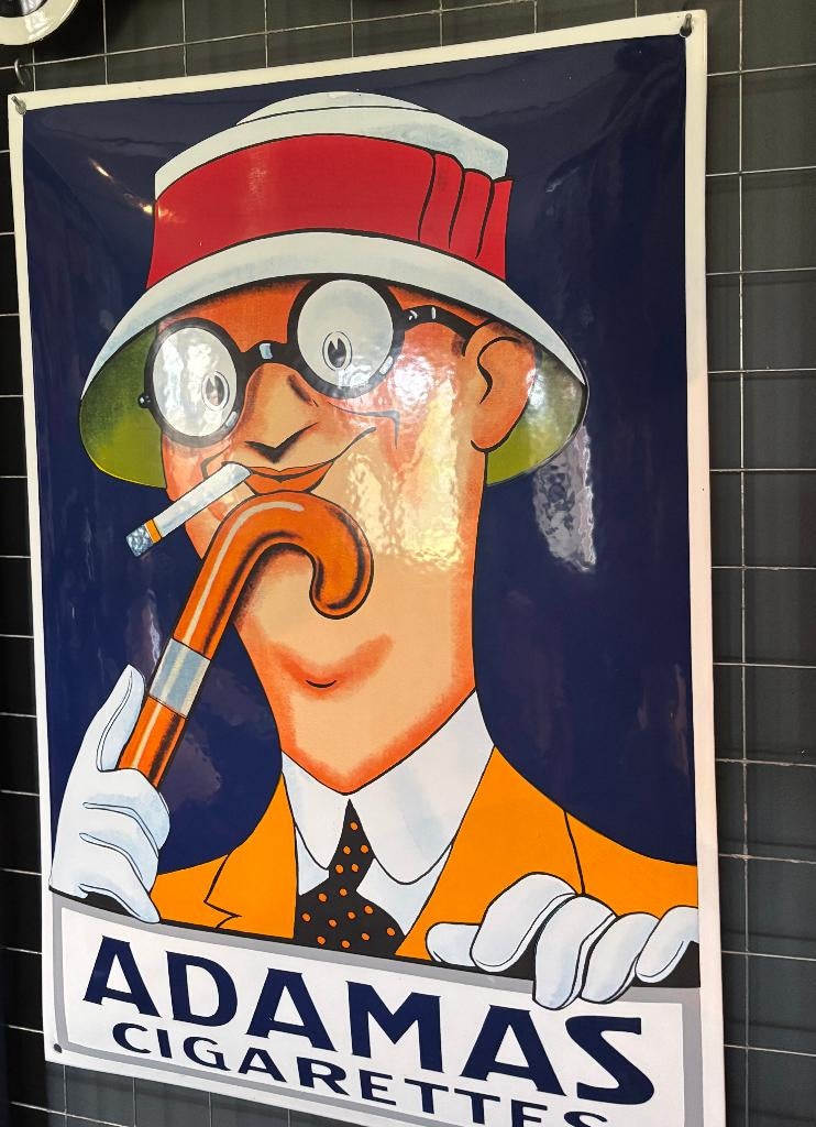 emaille reclamebord adamas, Ophalen of Verzenden, Nieuw, Reclamebord