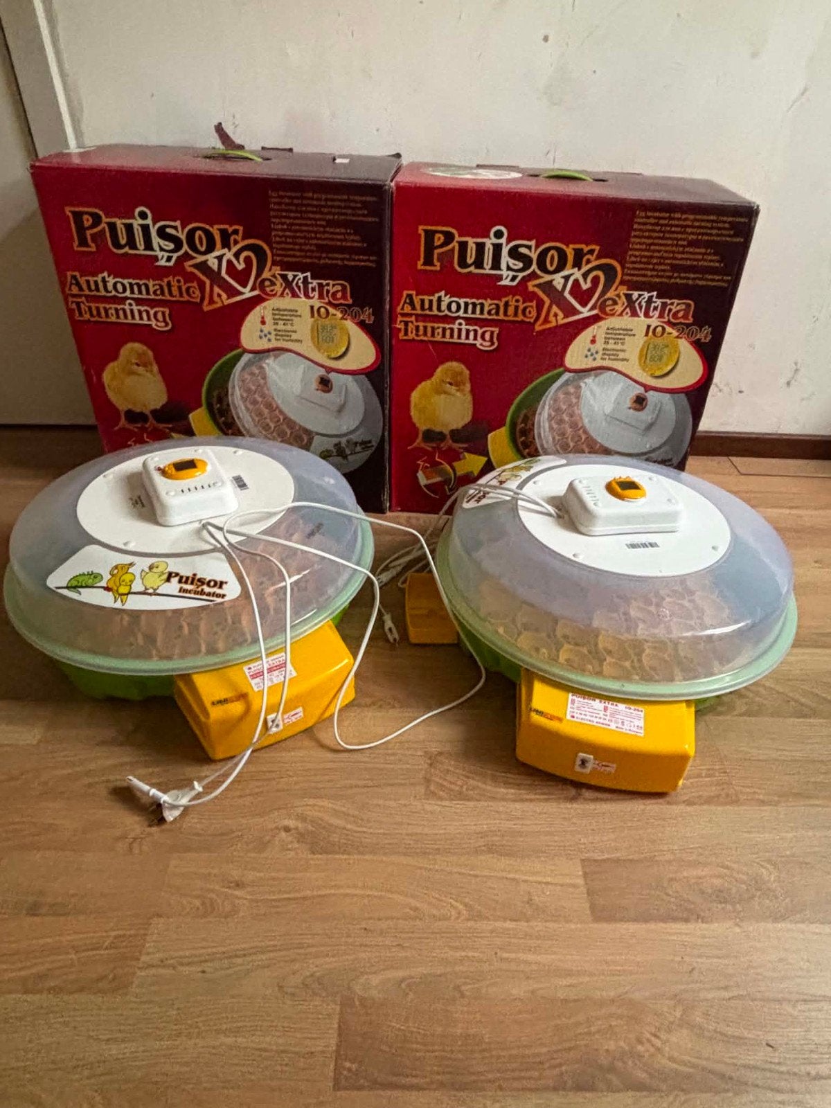Set van 2 broedmachine’s + grote plastice palletbox, Dieren en Toebehoren, Knaagdieren en Konijnen | Toebehoren, Ophalen, Zo goed als nieuw