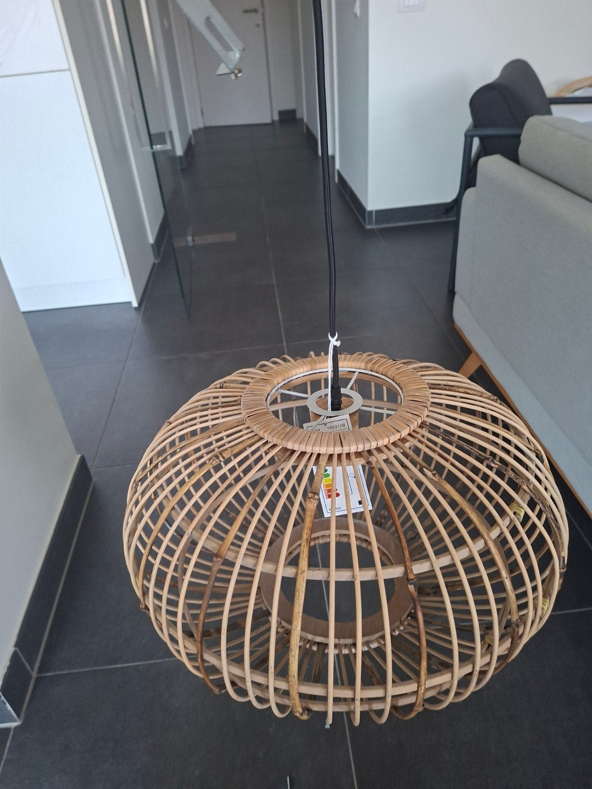 Hanglamp bamboe, Ophalen
