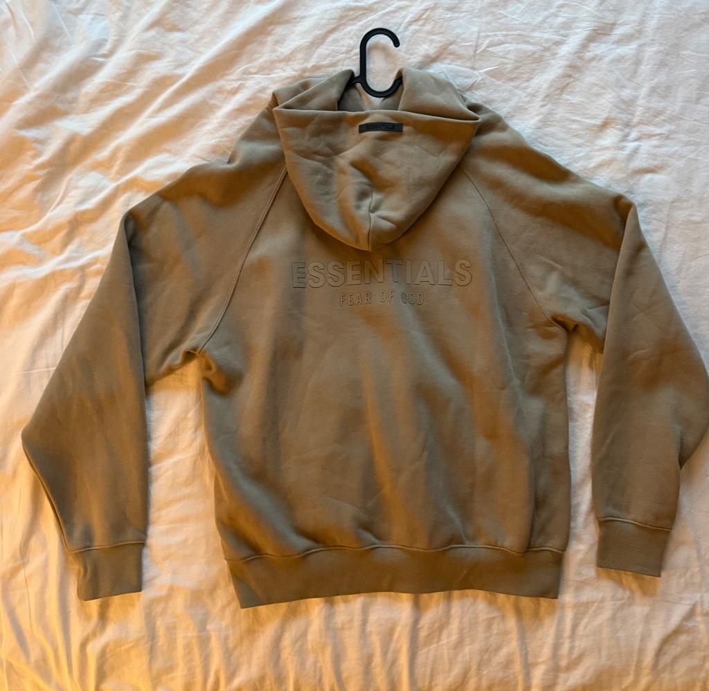 Fear Of God Essentials Pullover Hoodie Moss, Ophalen, Nieuw, Maat 46 (S) of kleiner