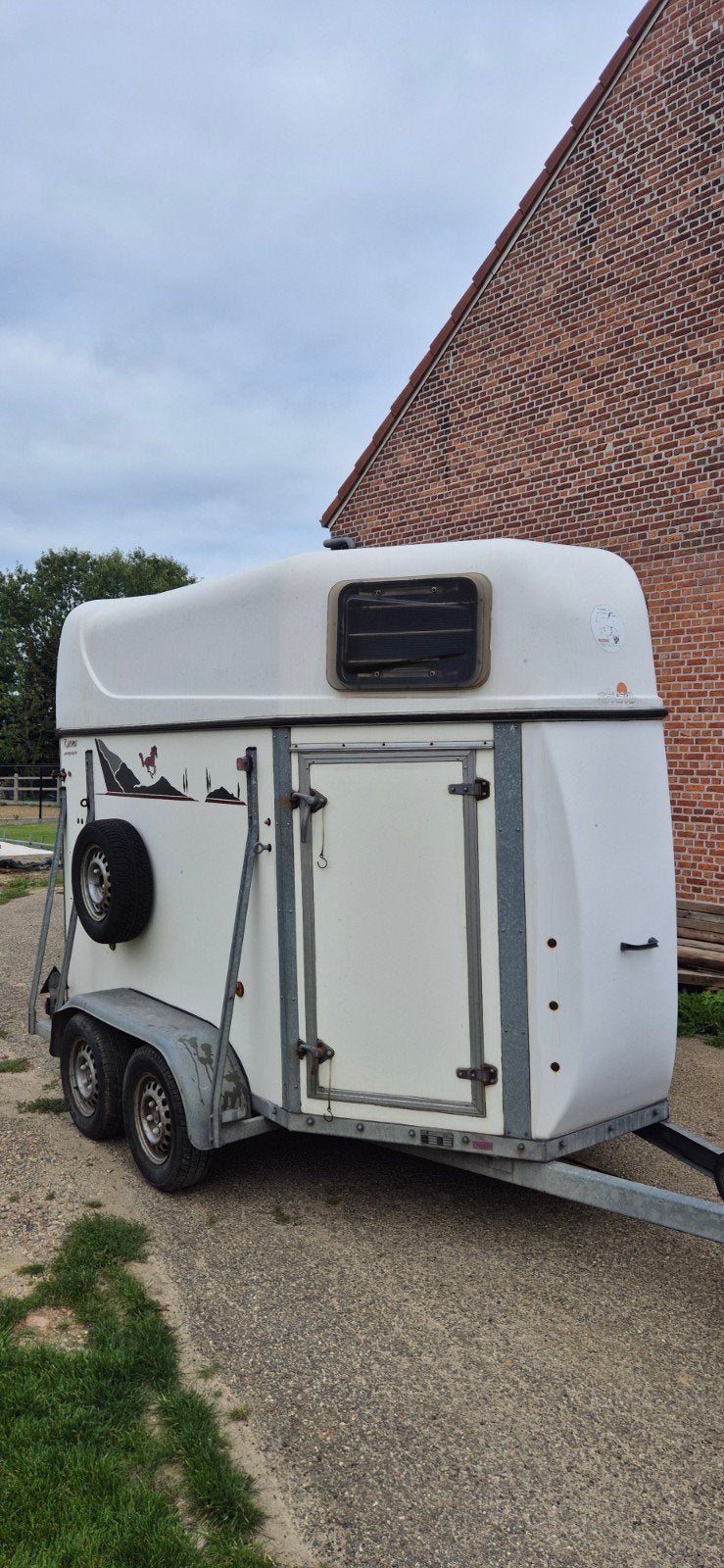 Paardentrailer gebruiksklaar, Enlèvement, Utilisé, Bois, Remorque 2 chevaux