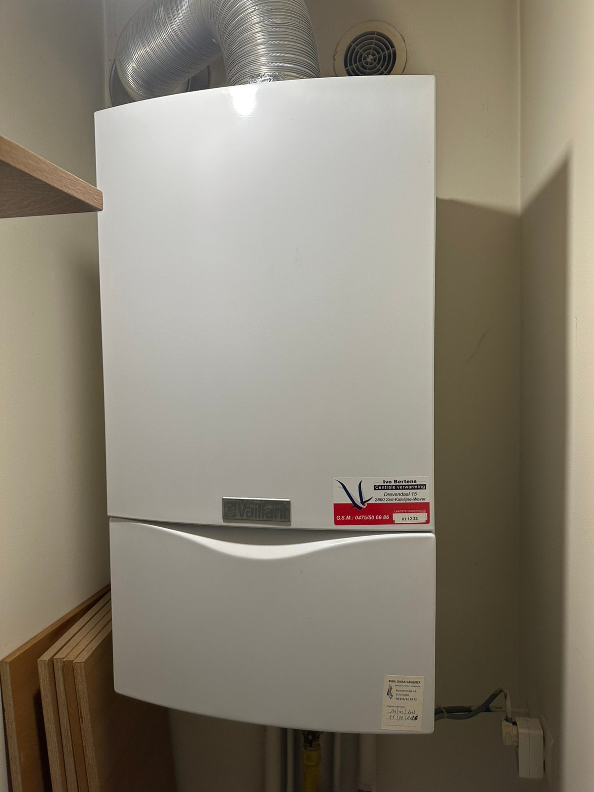 Gasketel Vaillant, Ophalen