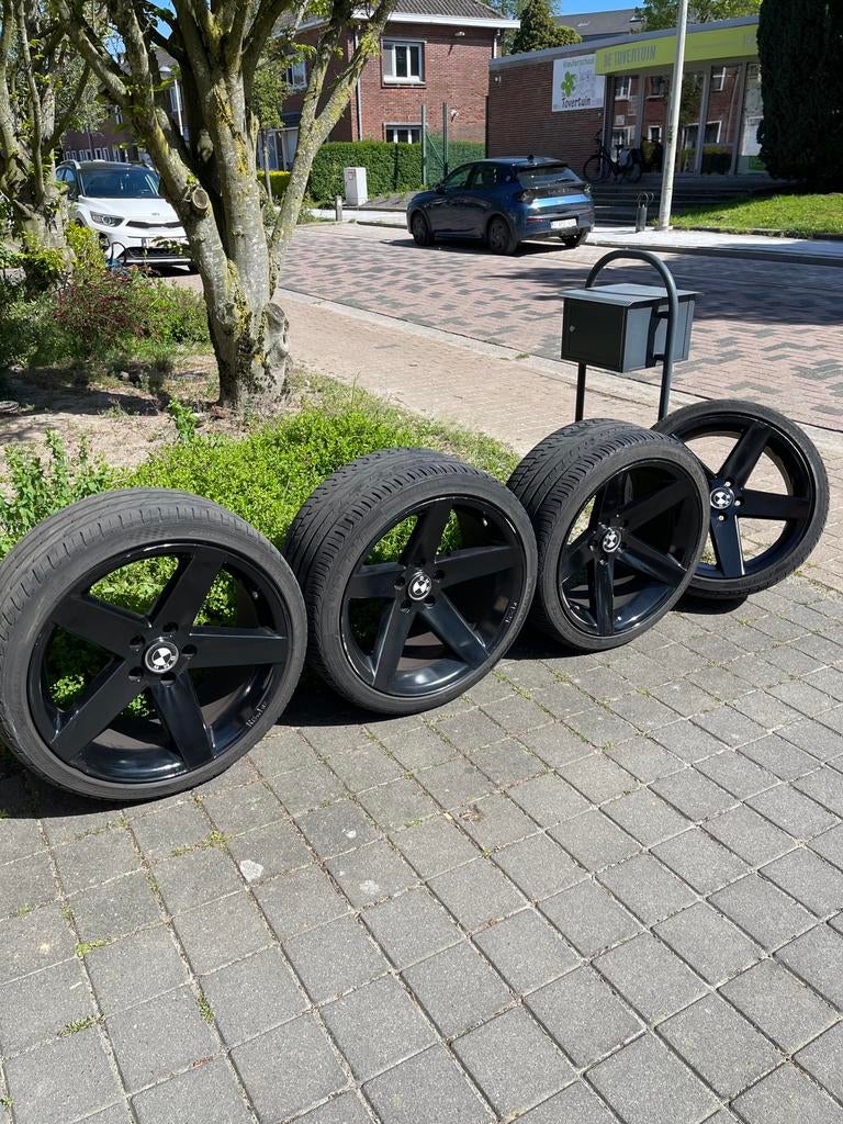BMW Sportieve Velgen 19 inch breedsets, Auto-onderdelen, Banden en Velgen, Gebruikt, 255 mm, Band(en), Personenwagen