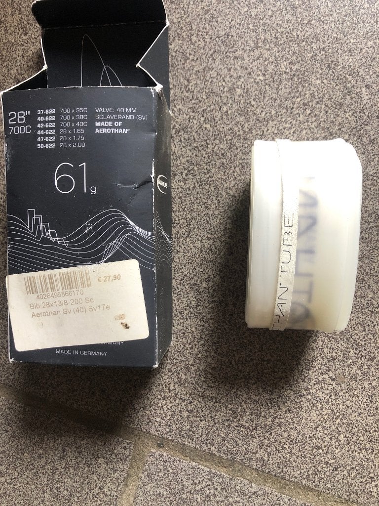 Aerothan allround tube 28 700cc. 40 mm ventiel, Fietsen en Brommers, Fietsonderdelen, Ophalen, Nieuw, Band, Overige materialen