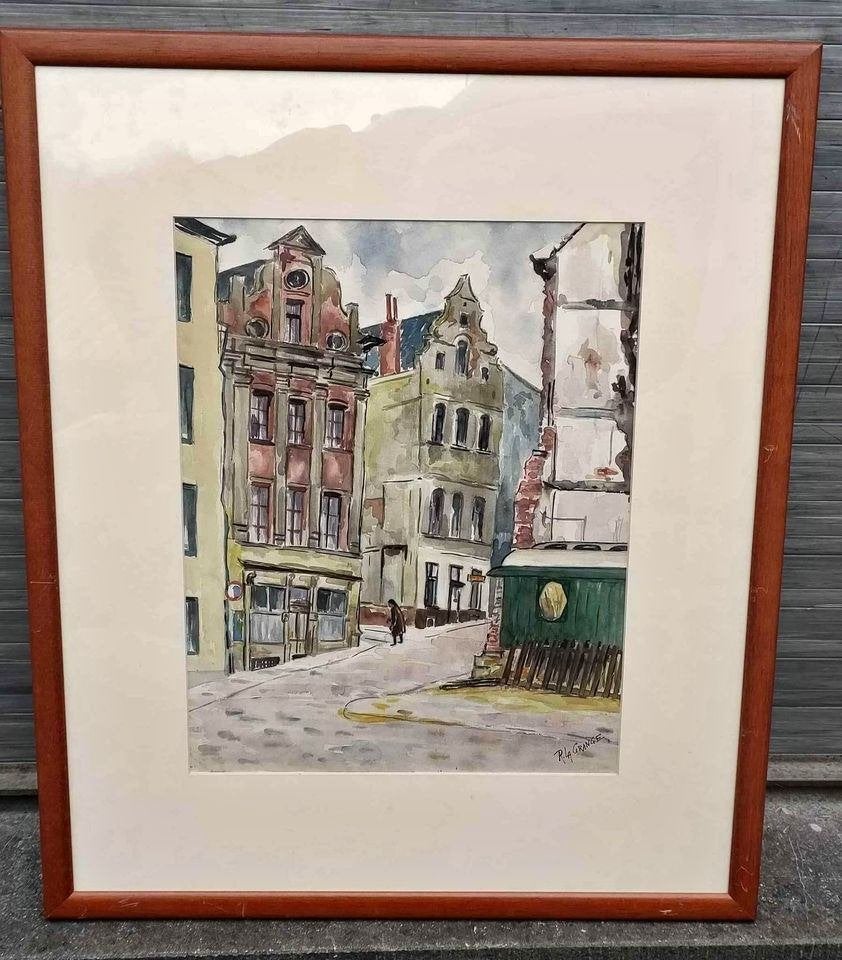 Aquarelle signe Roger la grange, Enlèvement ou Envoi, Aquarelle
