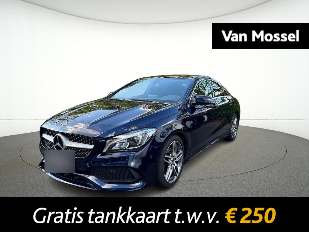 Mercedes-Benz CLA 200 Coupé AMG Line + LEDER + PANORAMISCH, Auto's, Stof, Gebruikt, Zwart, 4 cilinders