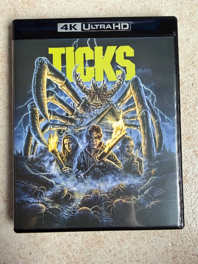 Ticks. 4k ultra hd blu ray + blu ray. Vinegar syndrome, Ophalen of Verzenden, Zo goed als nieuw, Horror